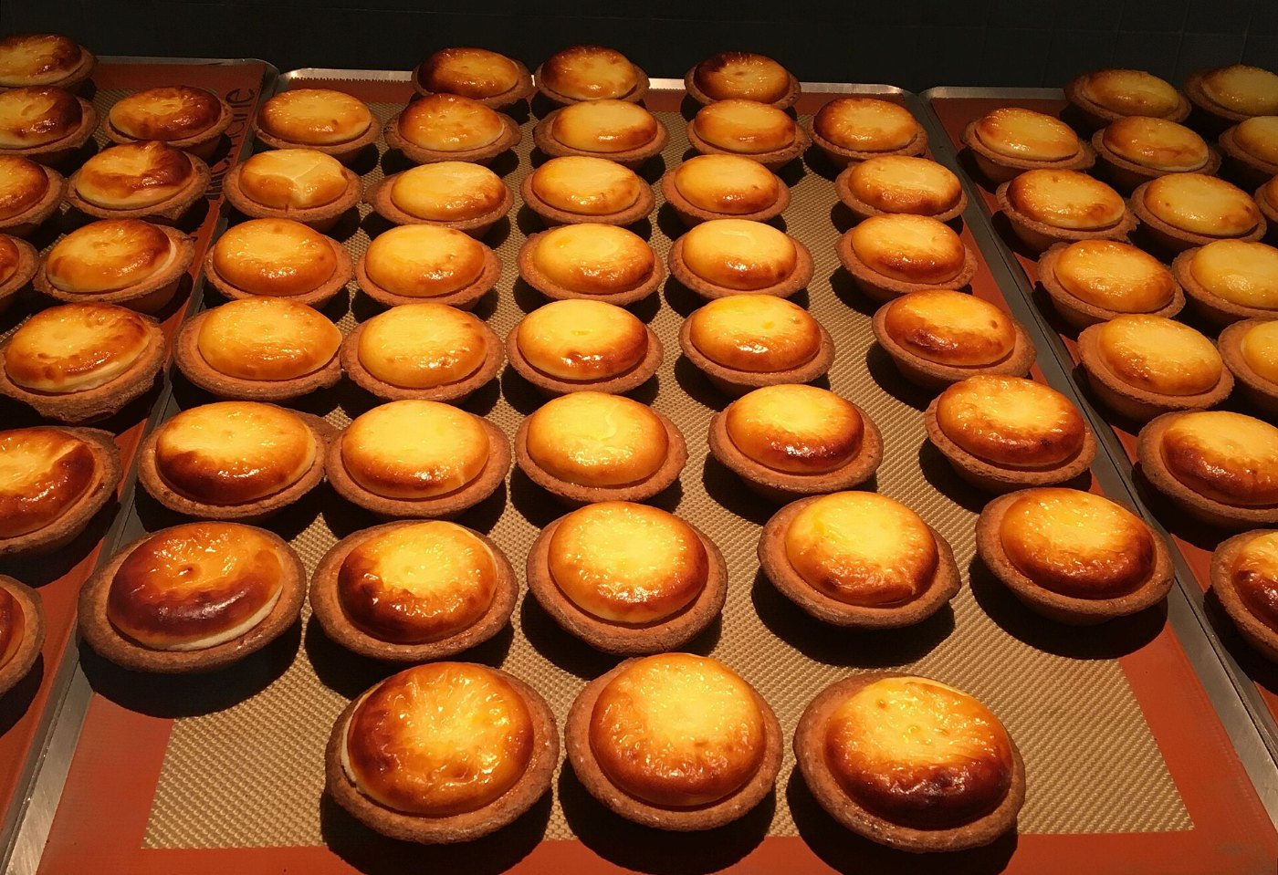 Cheese tarts on display at Sendai Station, Sendai, Miyagi Prefecture, Ja