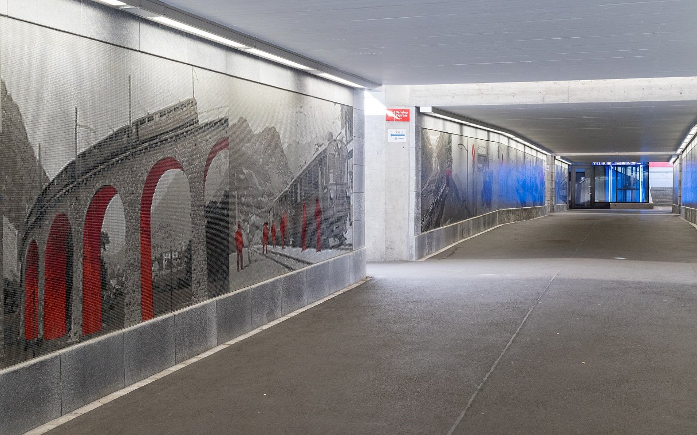 Fussgängerunterführung Bahnhof St. Moritz