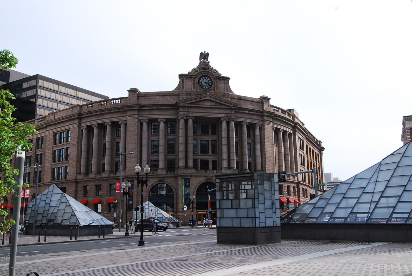 South Station from Dewey Square, August 2012