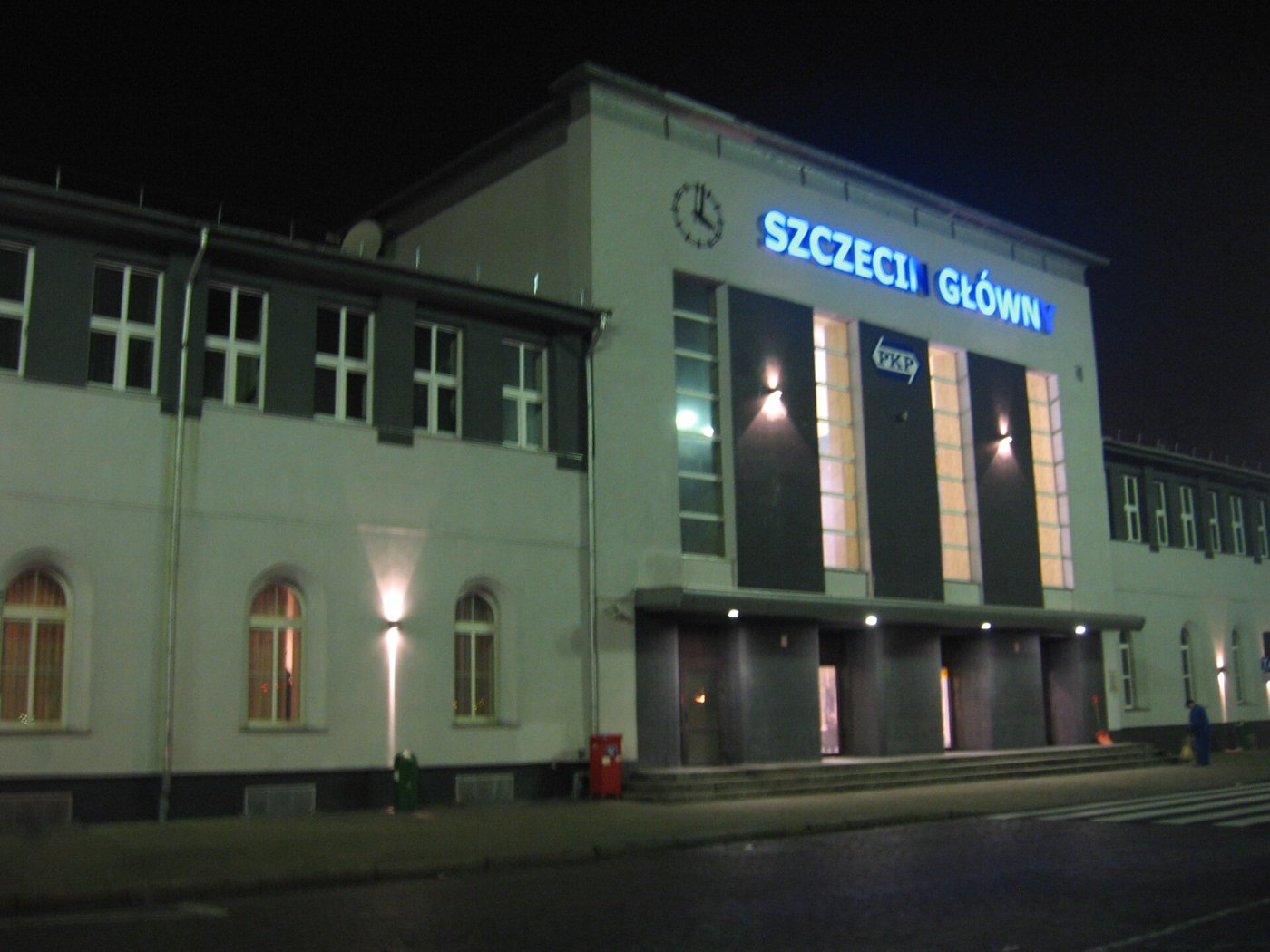 Szczecin Główny (by night)