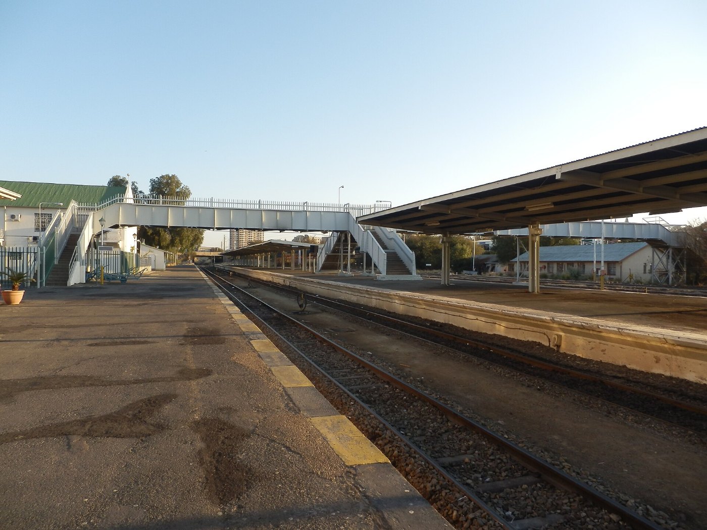 Bahnhof Windhoek Bahnsteig