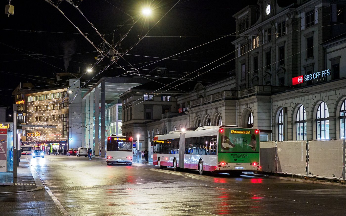 Bahnhof(platz) Winterthur 10.12.2021