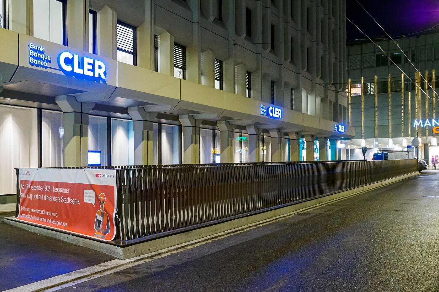 Bahnhof Winterthur Unterführung Nord Rampe Turnerstrasse 10.12.2021