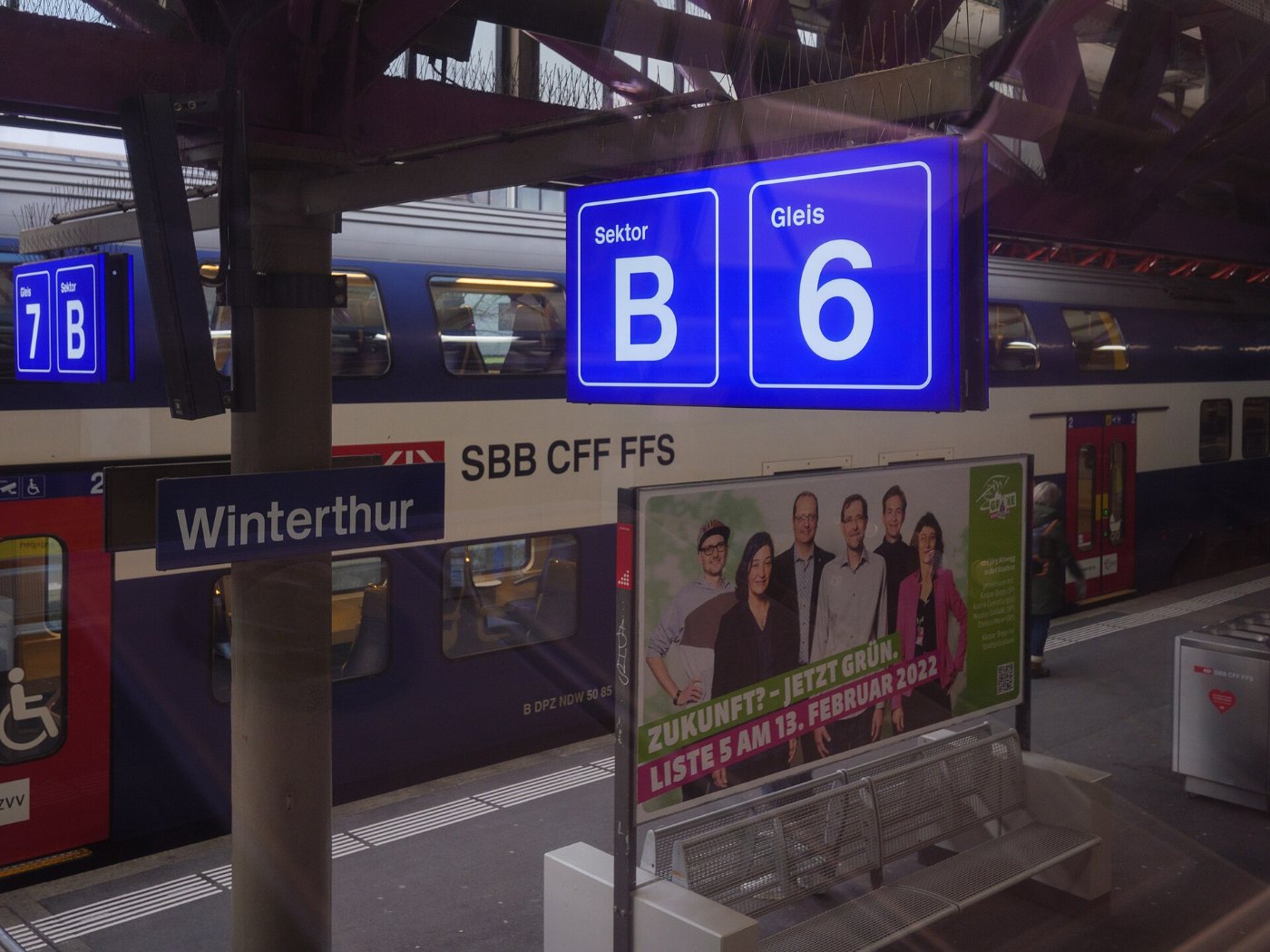 Bahnhof Winterthur Gleis 6 & 7 Sektor B (2022)