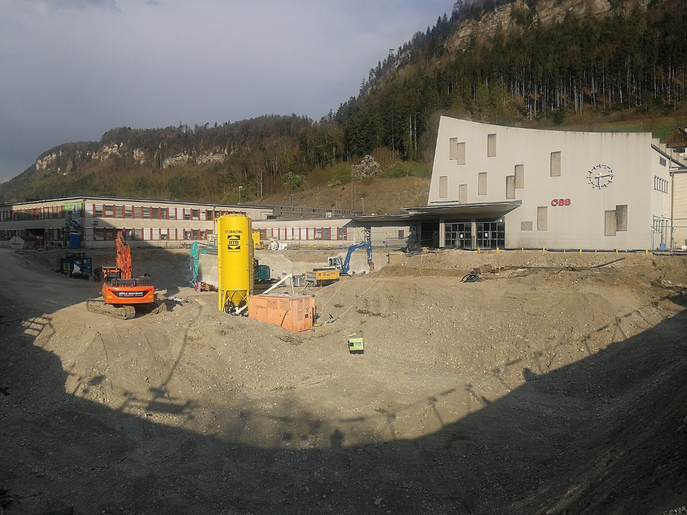 Construction at Feldkirch Bahnhof 2019