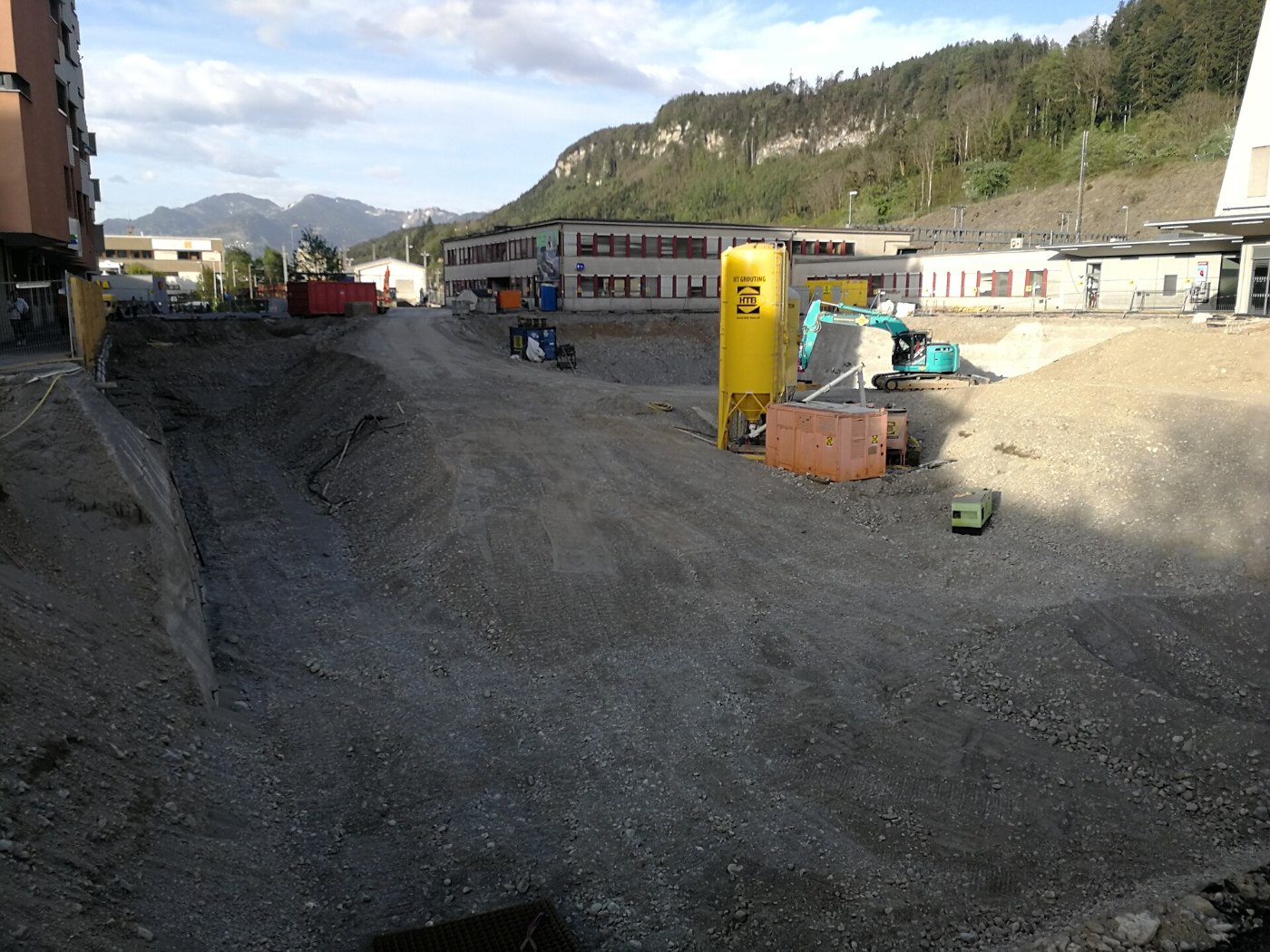 Bahnhof Feldkirch Bauarbeiten April