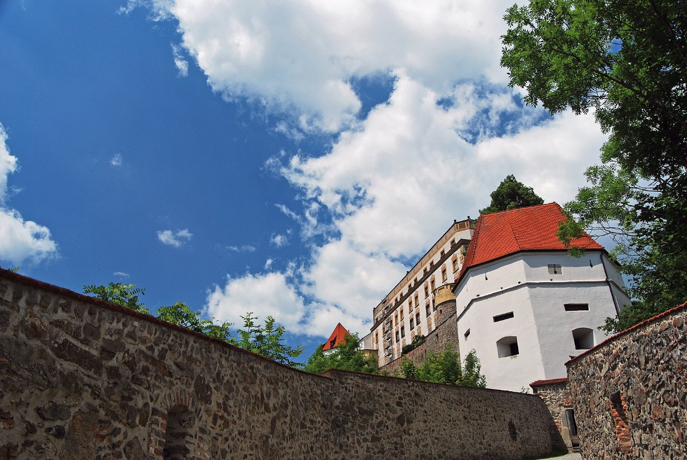 Die Veste Oberhaus hoch über Passau