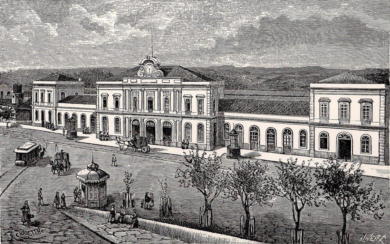 Porto Campanha Railway Station in 1895