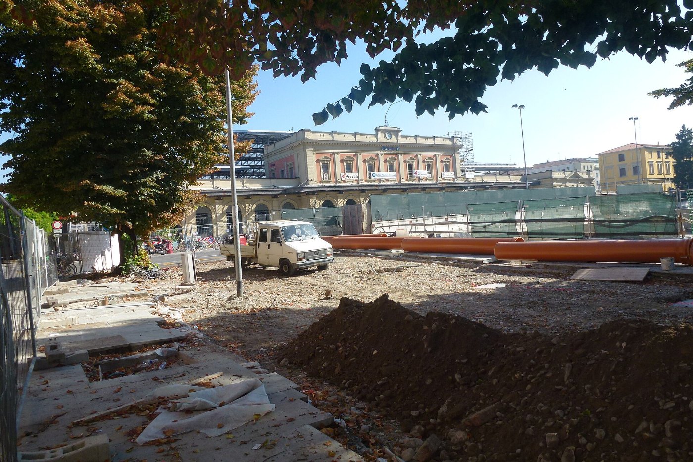 Parma stazione ferroviaria cantiere