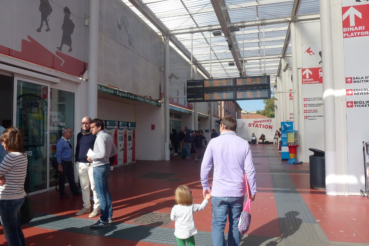 Parma stazione ferroviaria temporanea