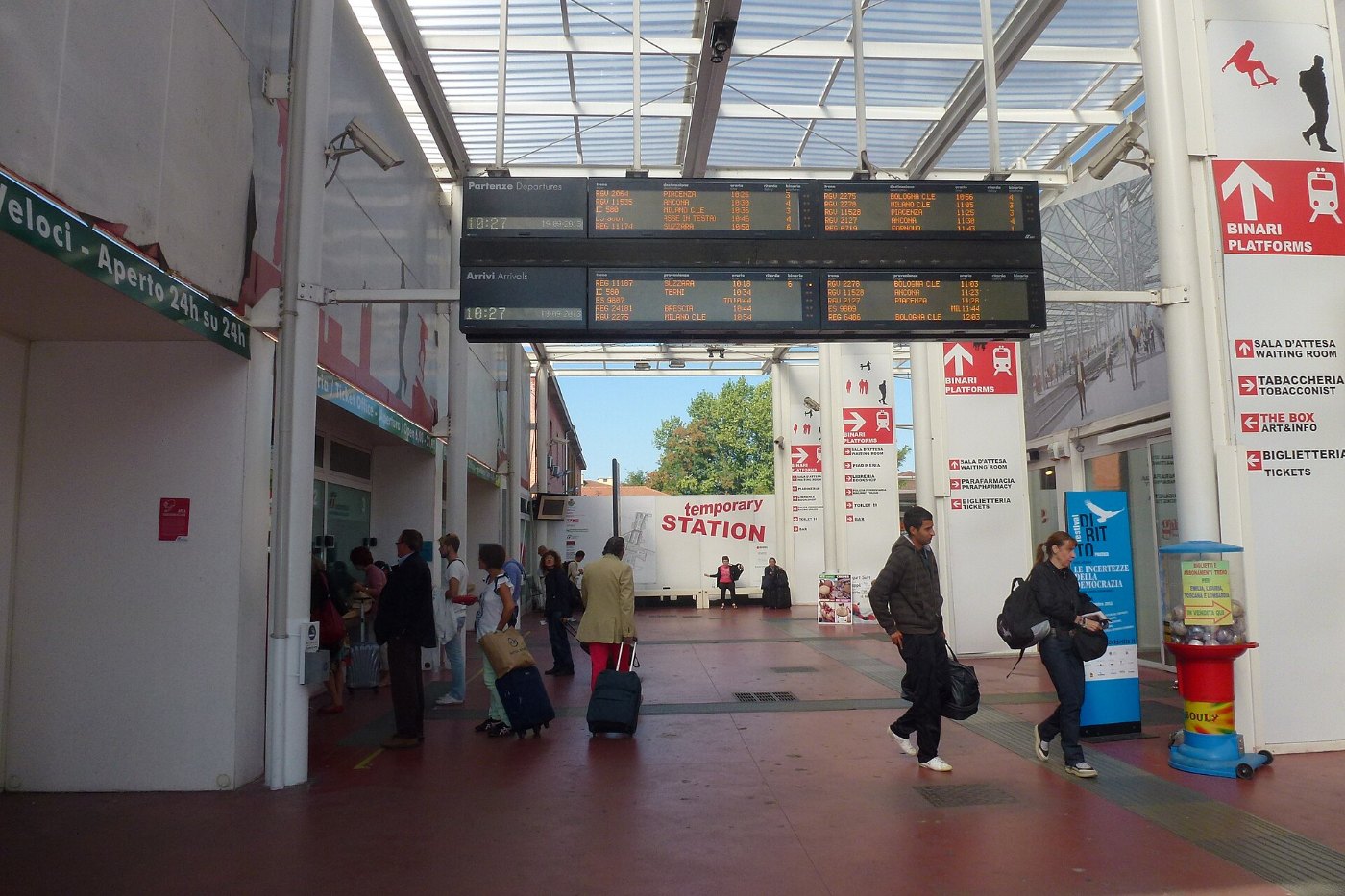 Parma stazione ferroviaria temporanea 2