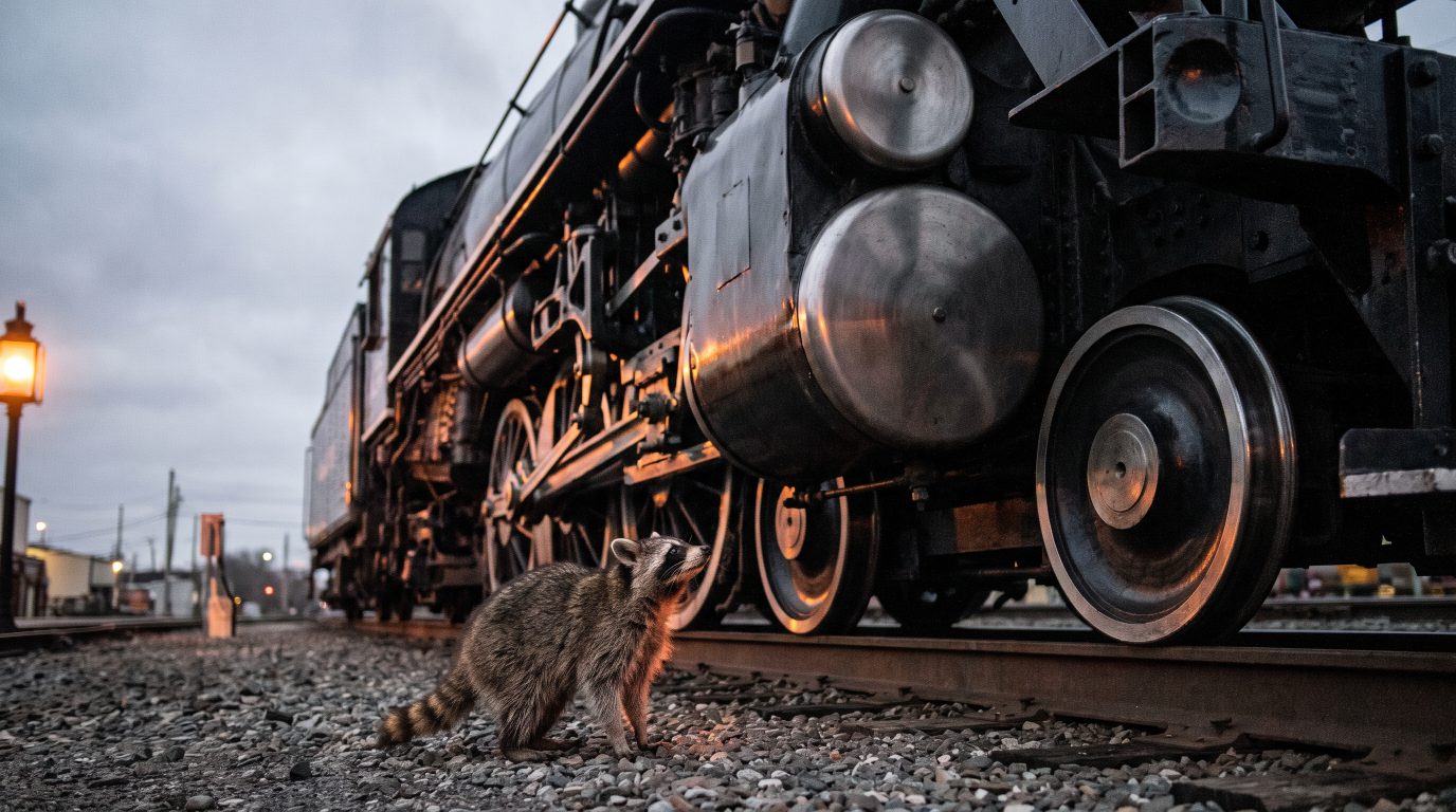 Der Wagen rollt zur&uuml;ck aufs Hauptgleis