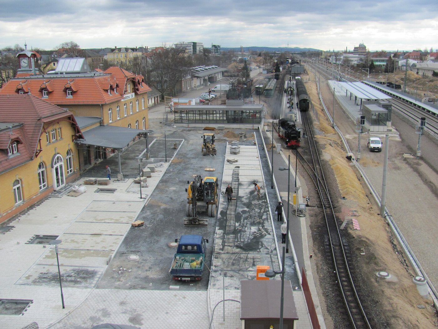Radebeul Bahnhof Radebeul Ost 2013 Bauarbeiten 03