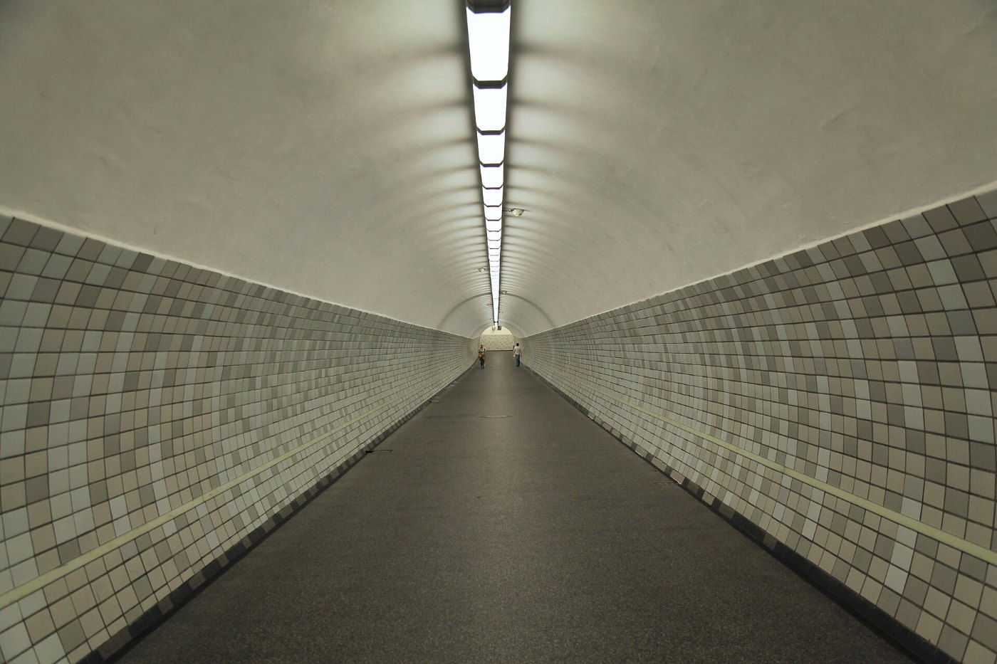Der Fußgängertunnel unter dem Nord-Ostsee-Kanal in Rendsburg