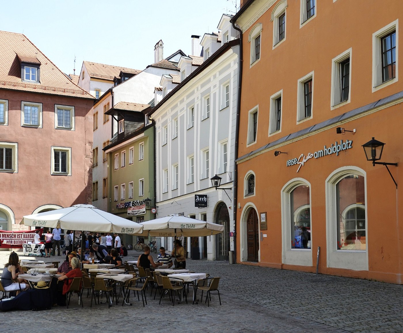 Haidplatz in Regensburg, Bayern