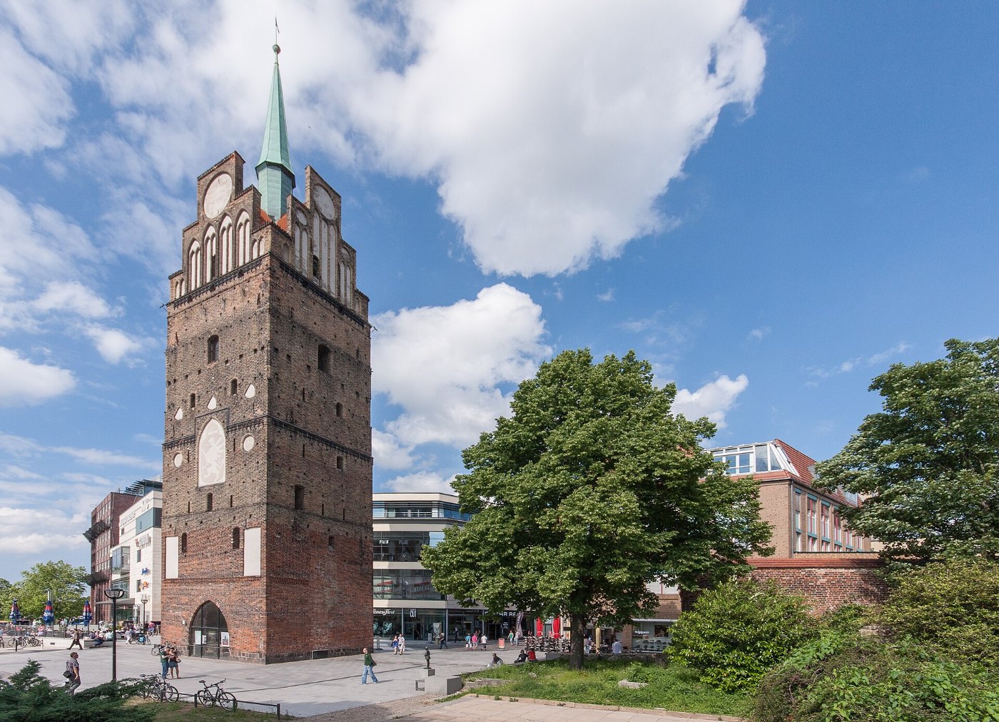 Das Kröpeliner Tor, mittelalterliches Stadttor in Rostock