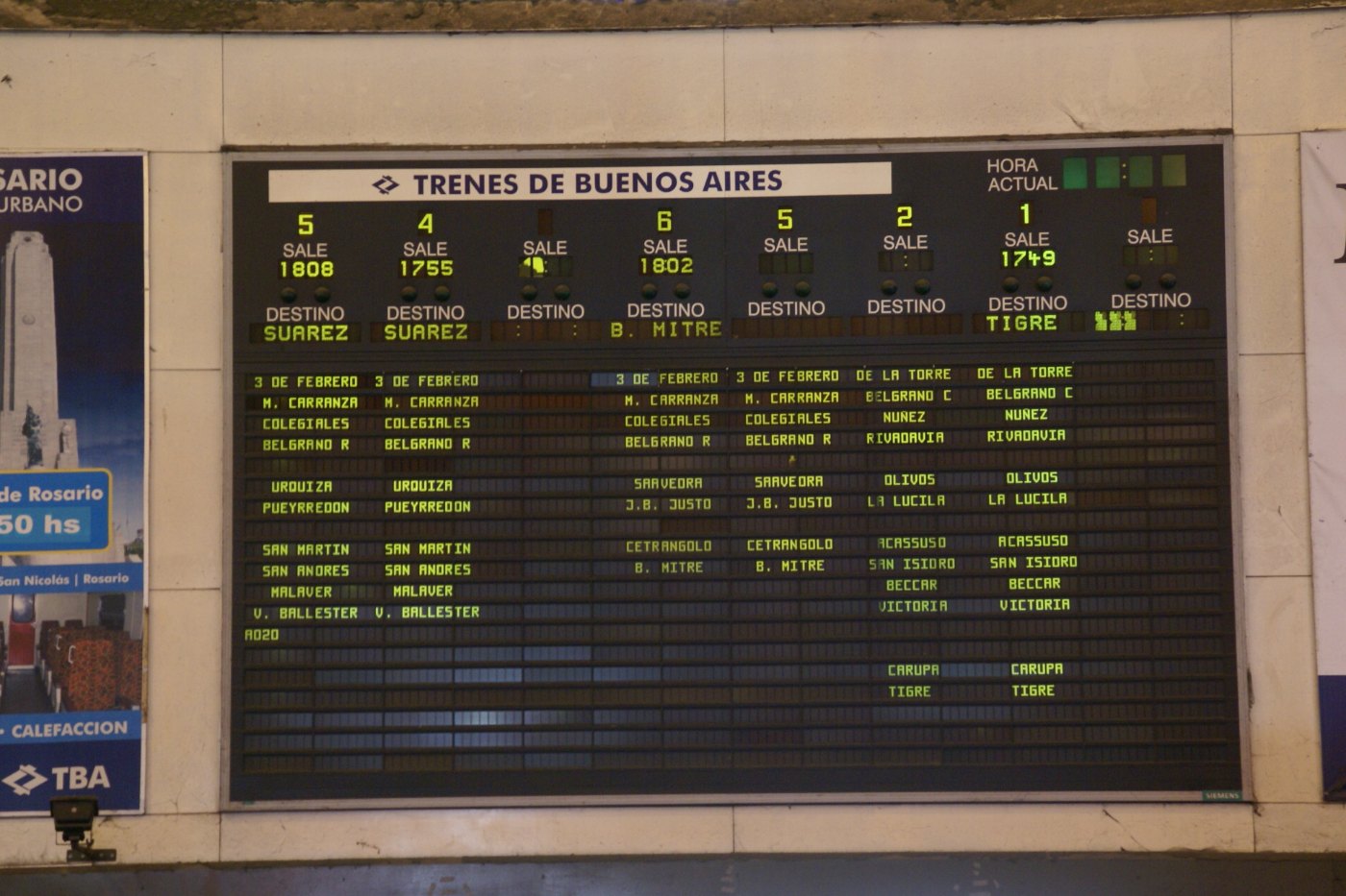 2011.10.17. Partidas Estación Mitre Retiro Buenos Aires