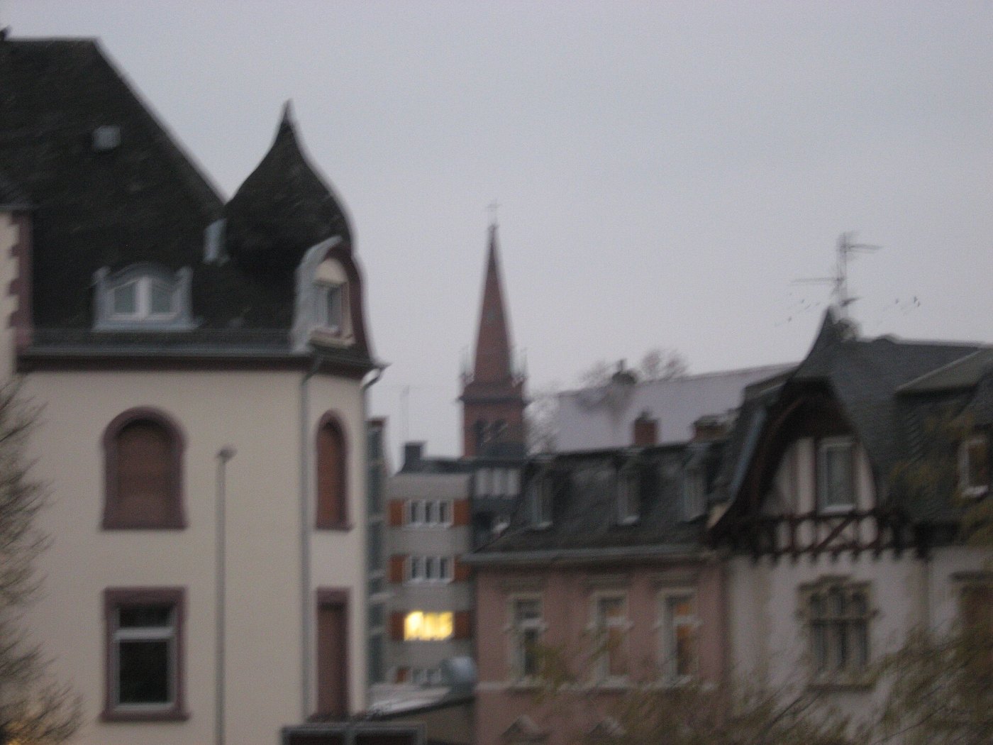 Regionalzug im Rhein-Main-Gebiet an einem Bahnsteig