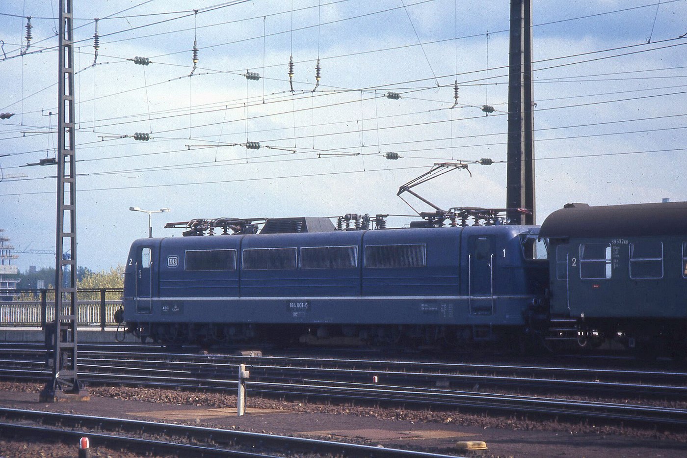 Köln Hbf Lok 184 001 Nahverkehrszug LABW Staatsarchiv Ludwigsburg PL 734