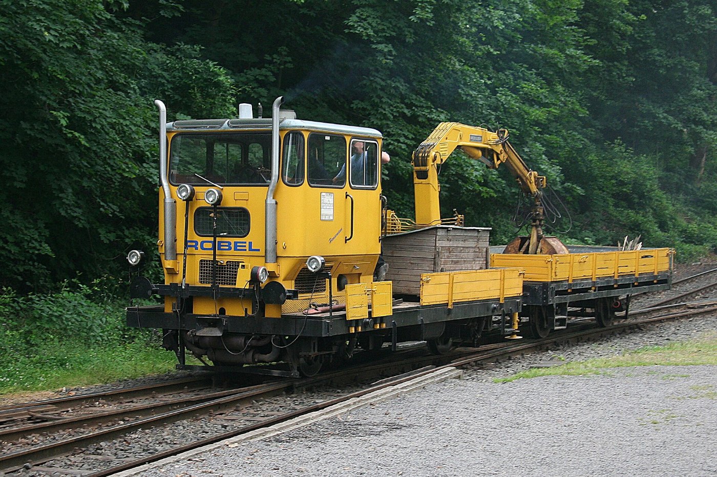 Gleisbaumaschine der Brohltalbahn KLV 53 0592 (2007 06 09)