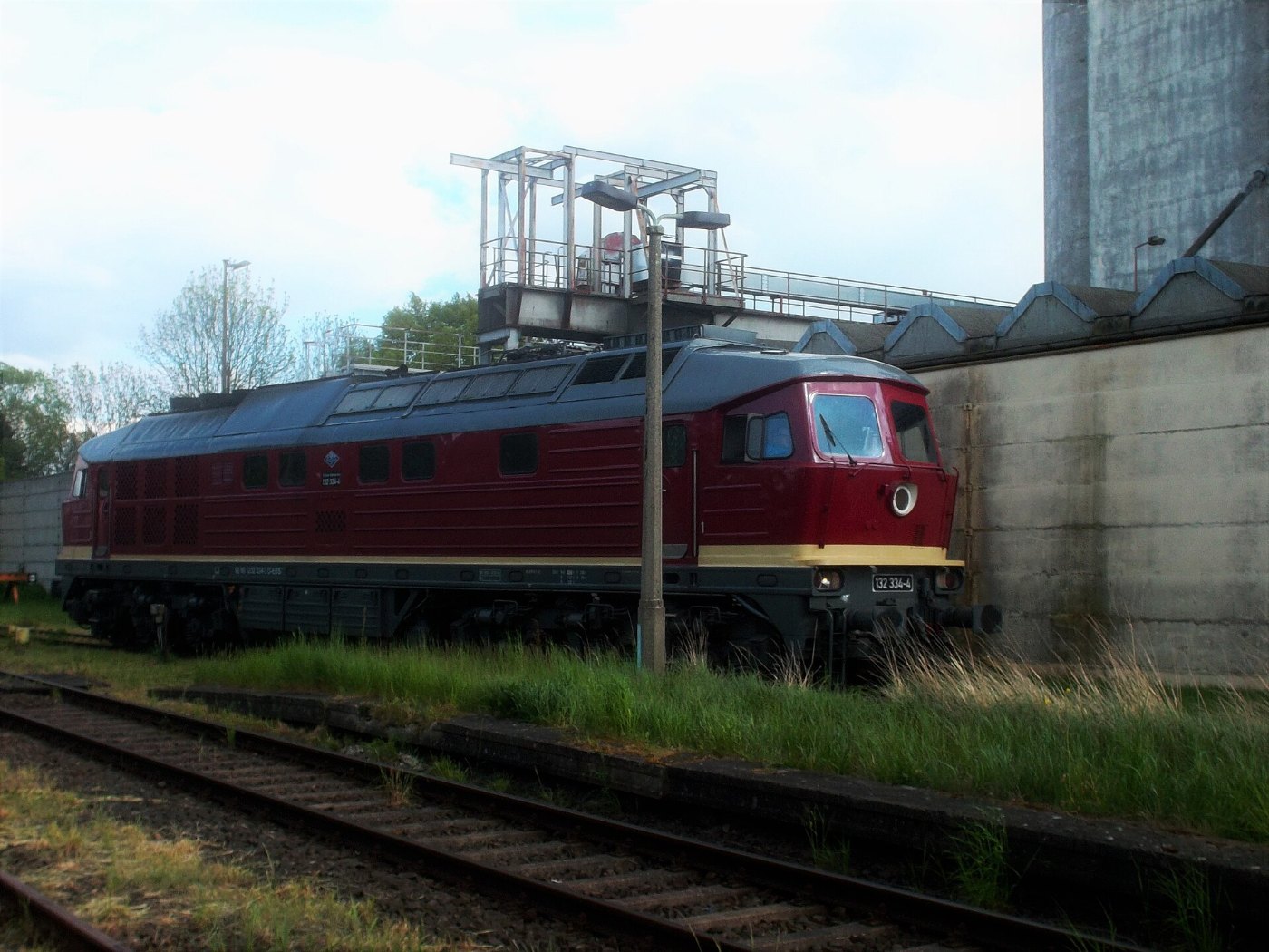 Diesellok Typ V 300 im Bahnhof Oberoderwitz (front)