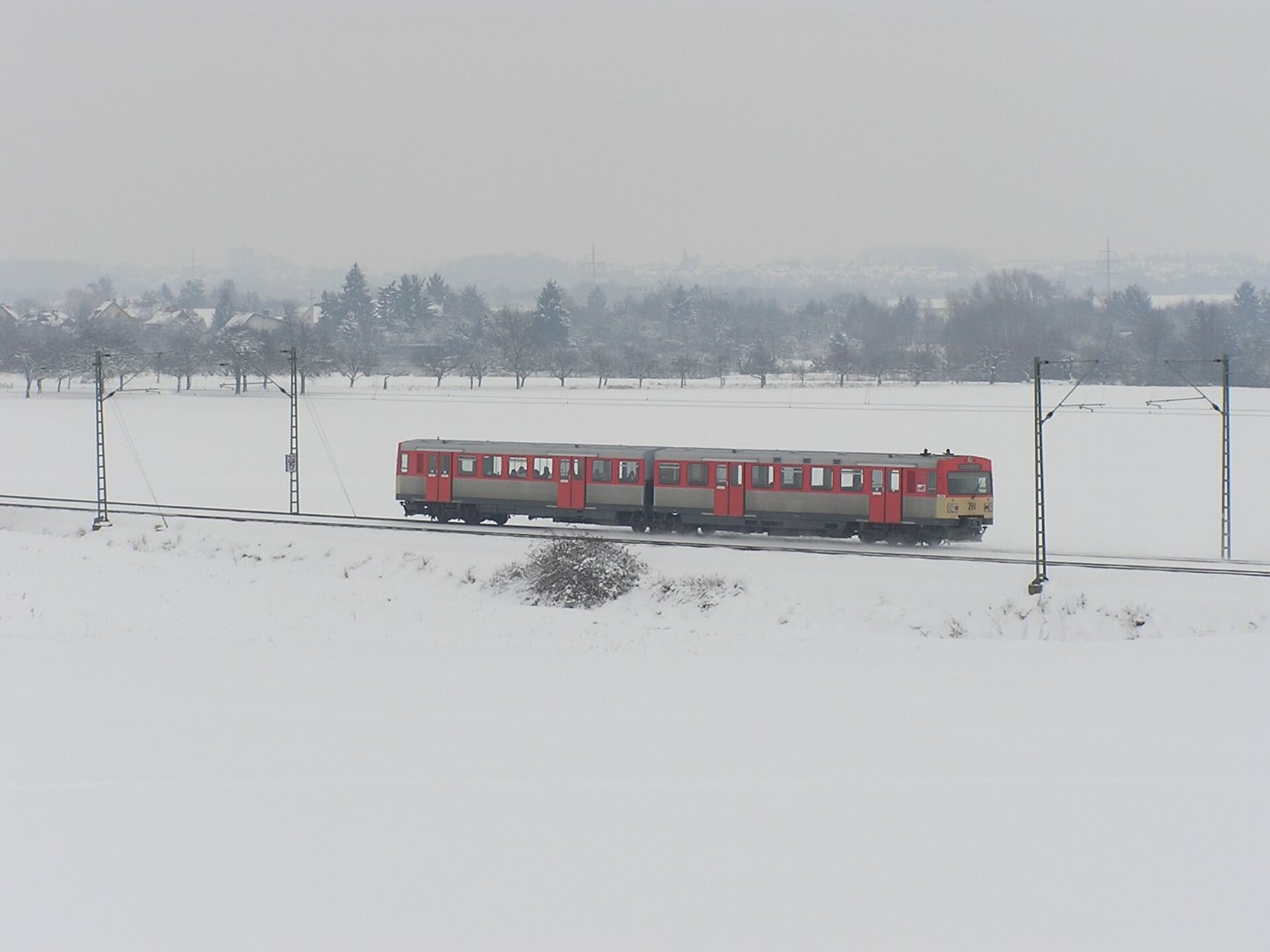 Taunusbahn Seulberg HG Schnee