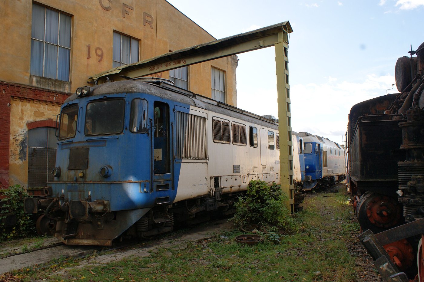 Hermannstadt (Sibiu) railway station locomotive No 92 53 0 5 RO SNTFC 02