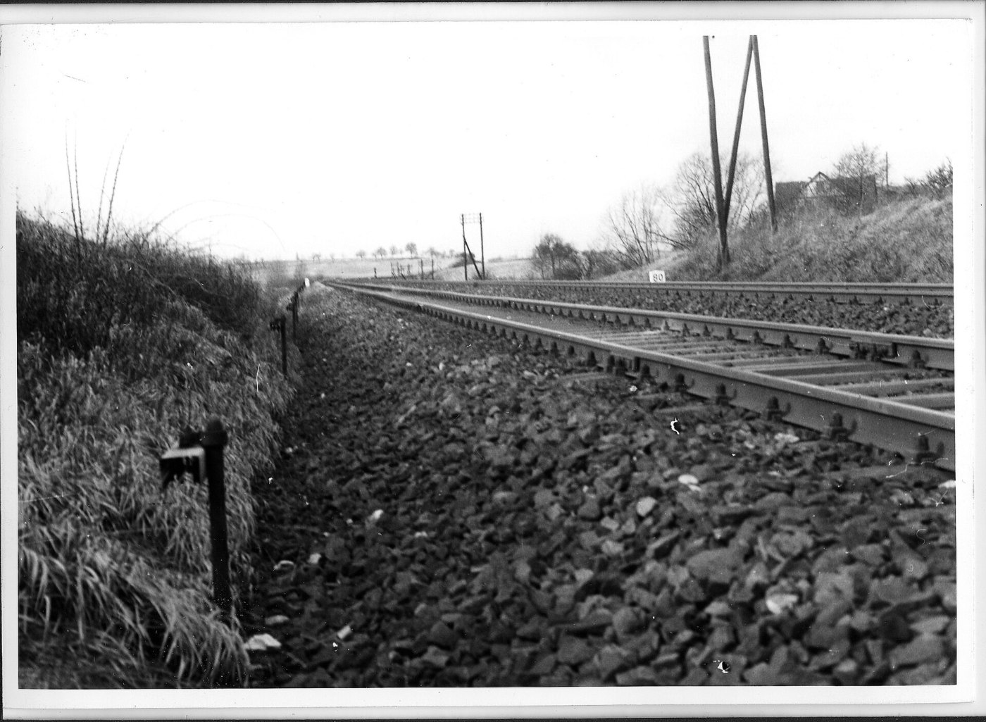 Zweigleisige Bahnstrecke (bei km 80) LABW Staatsarchiv Ludwigsburg K 414