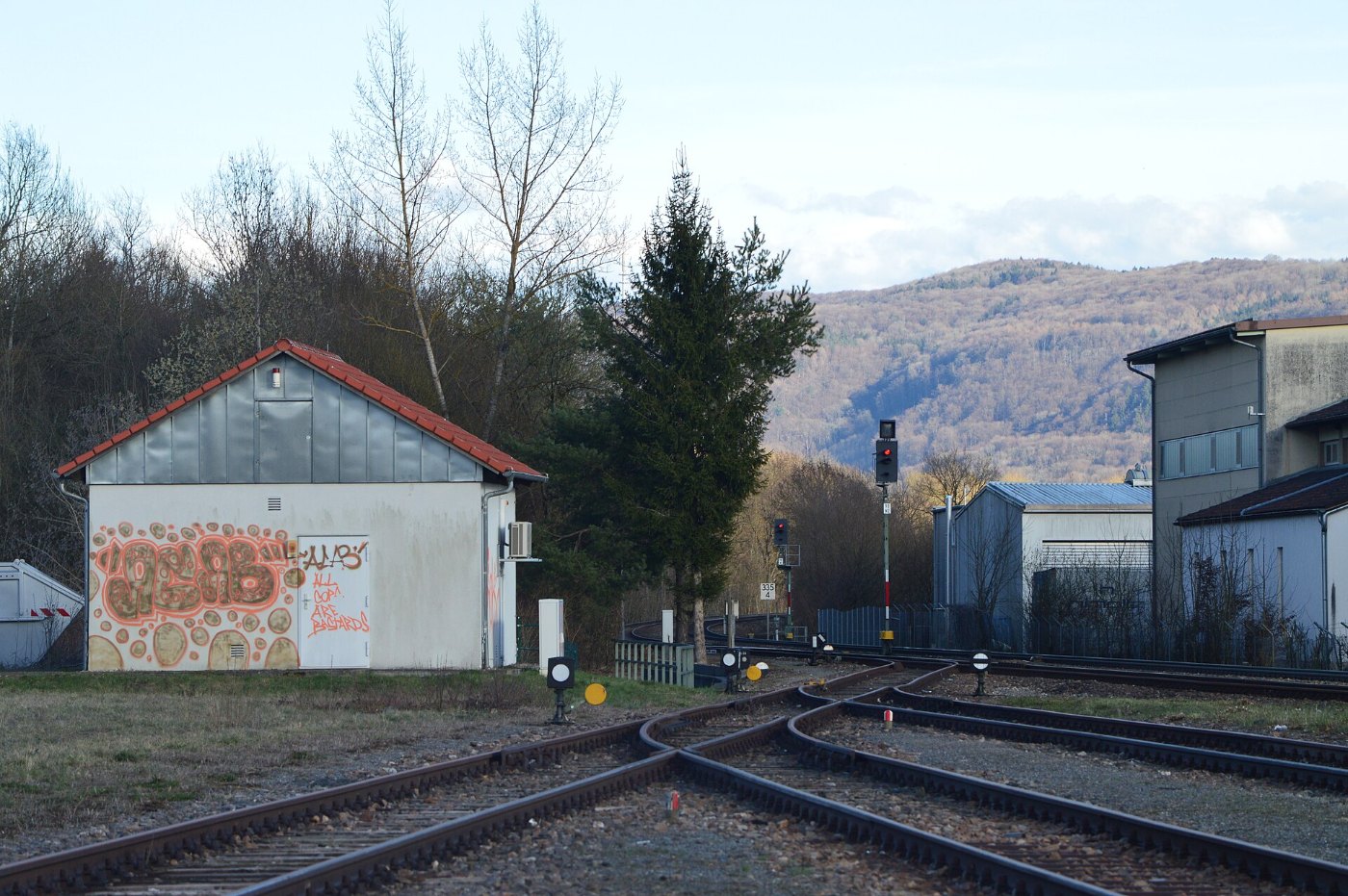 Hochrheinbahn Lauchringer Ostausfahrt mit Chlynè Randè