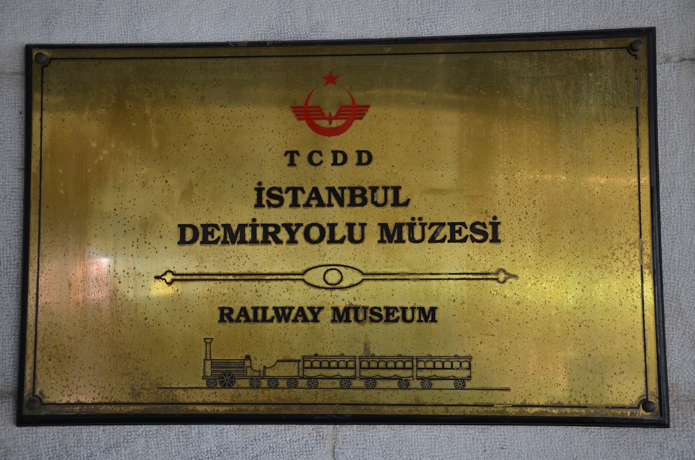 A tiny railway museum at Sirkeci train station ()
