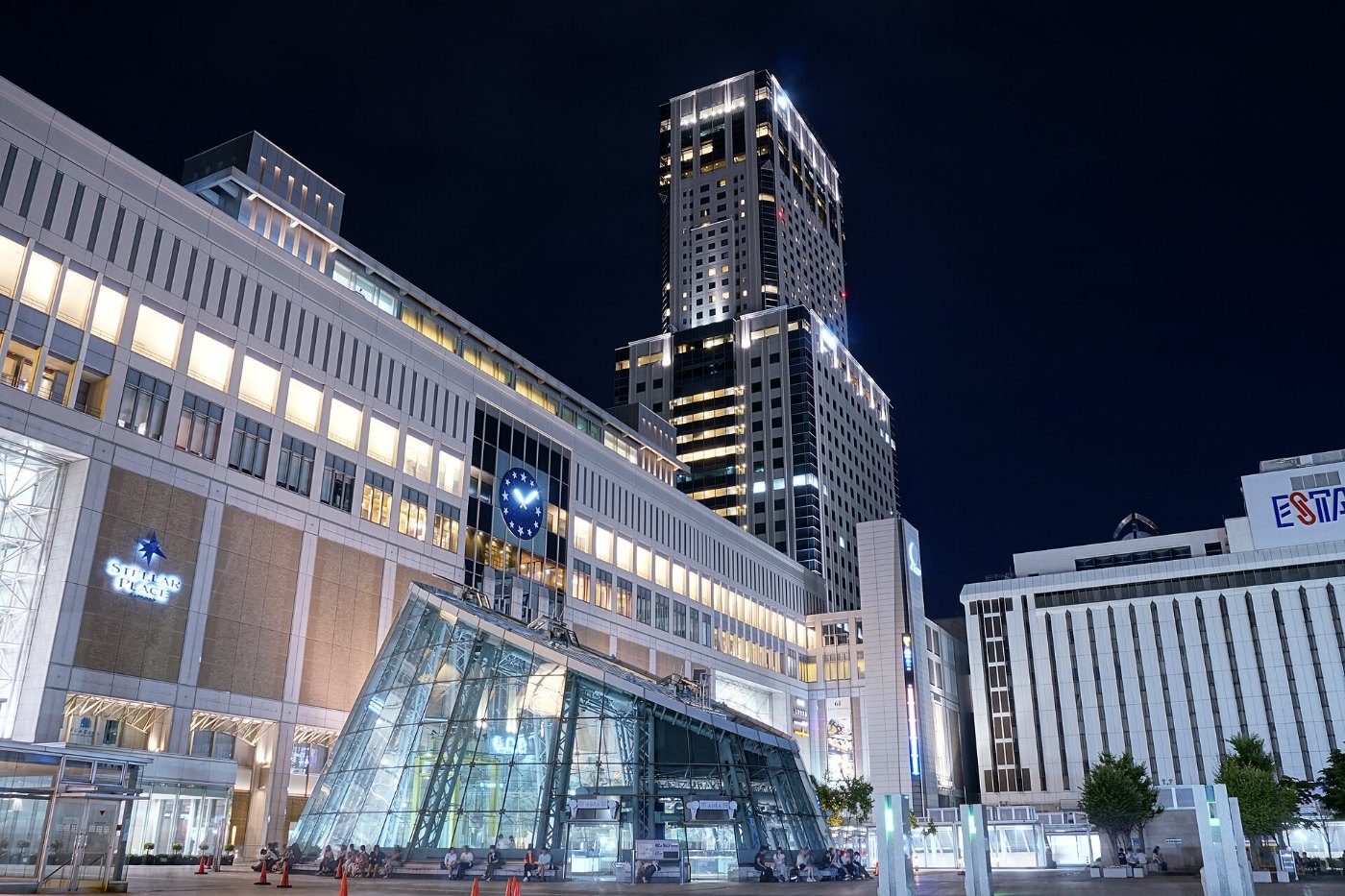 Sapporo Station at night