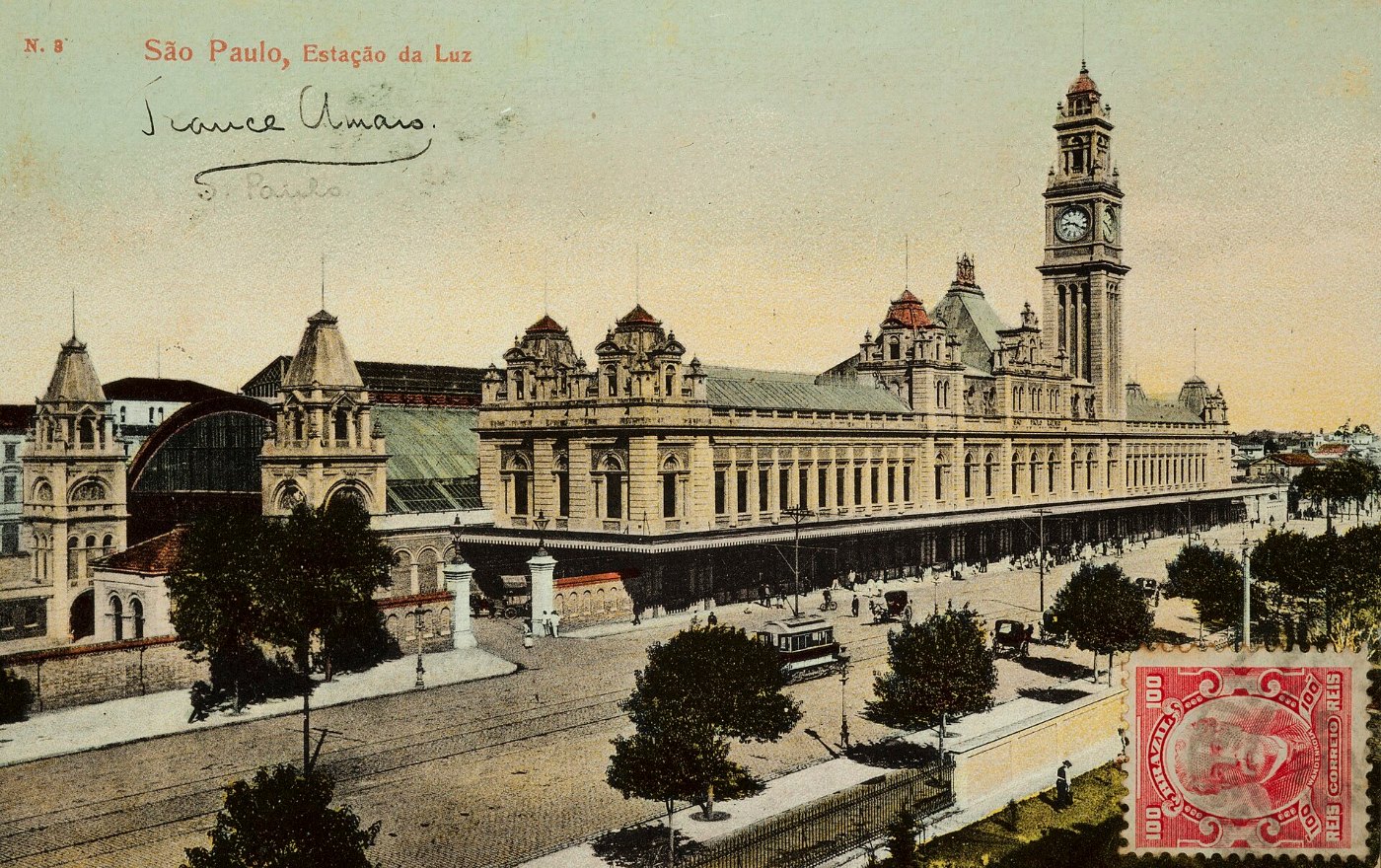 Guilherme Gaensly São Paulo, Estação da Luz, Acervo do Museu Paulista da