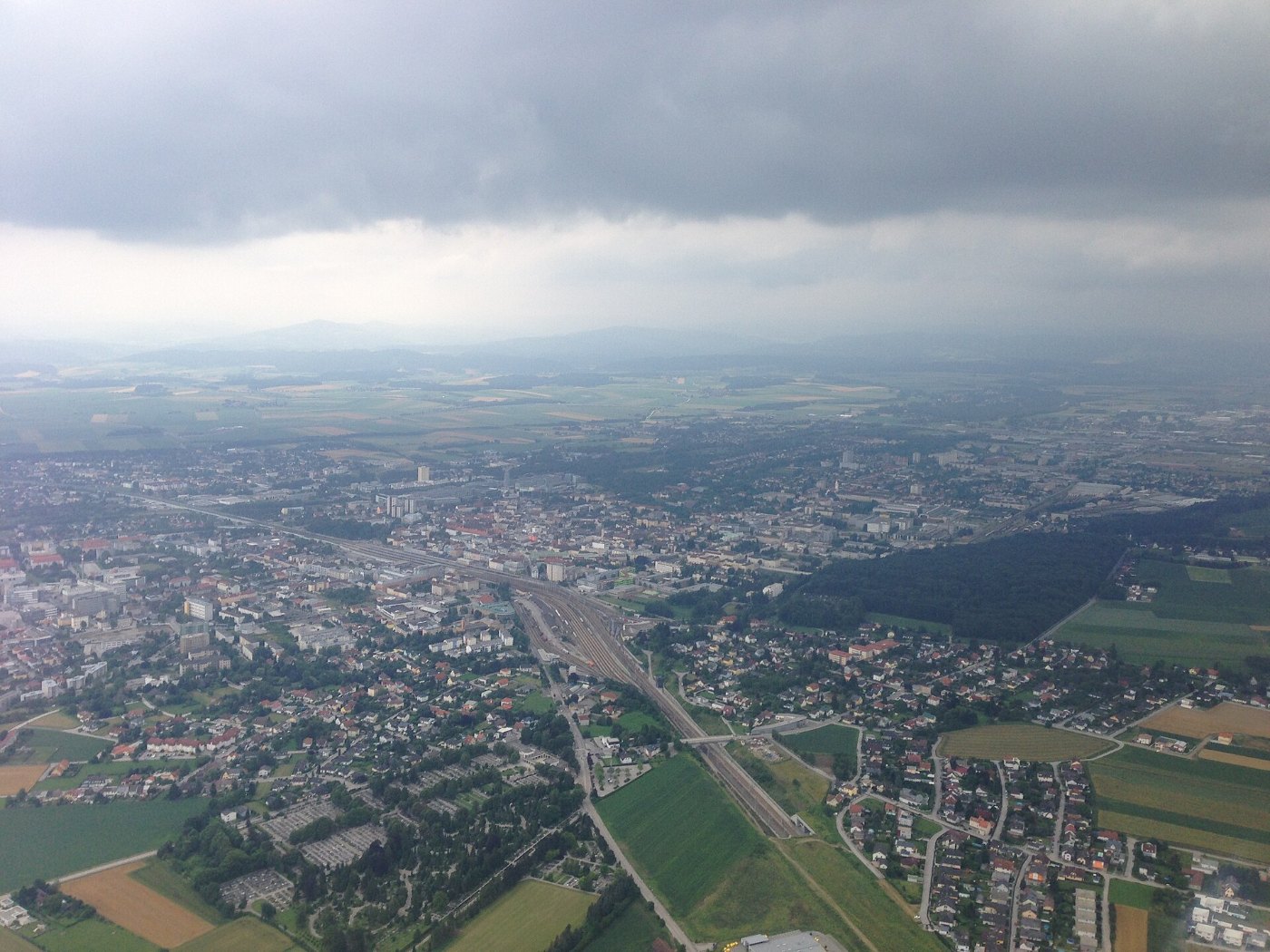 Aerial photograph of St. Pölten ()