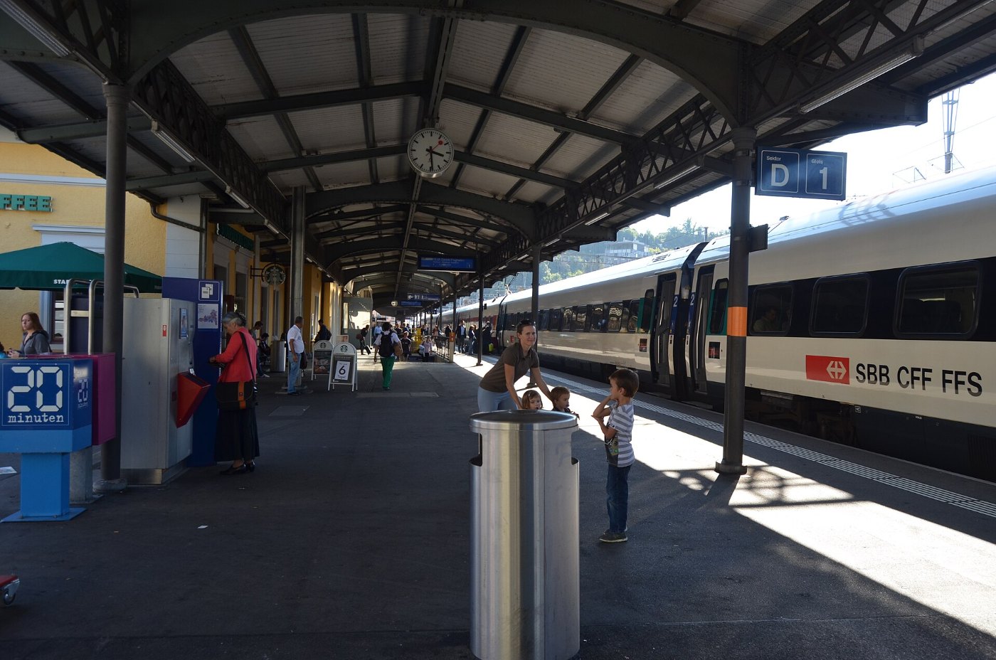 Bahnhof Baden (Schweiz) Bahnsteig 1