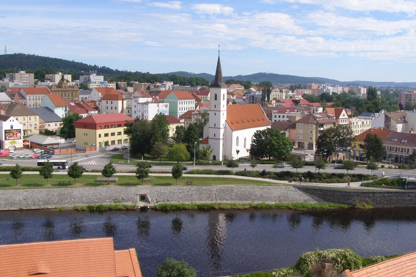 Panorama of Strakonice in the Czech Republic