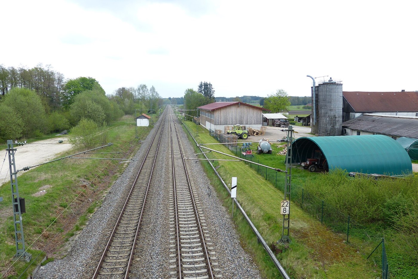 Bahnstrecke Augsburg–Ulm bei Mödishofen