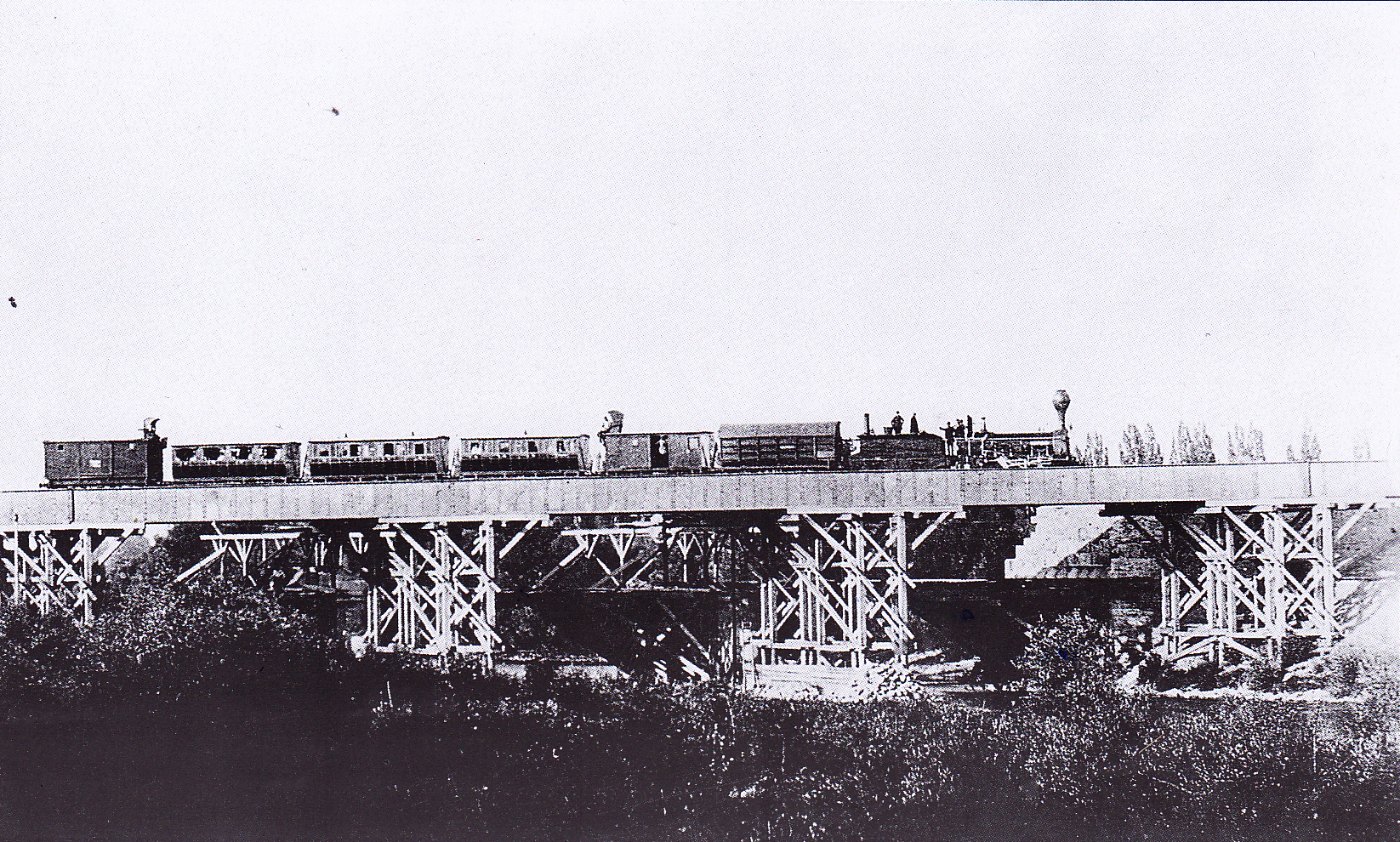 Wertachbrücke Augsburg 1858