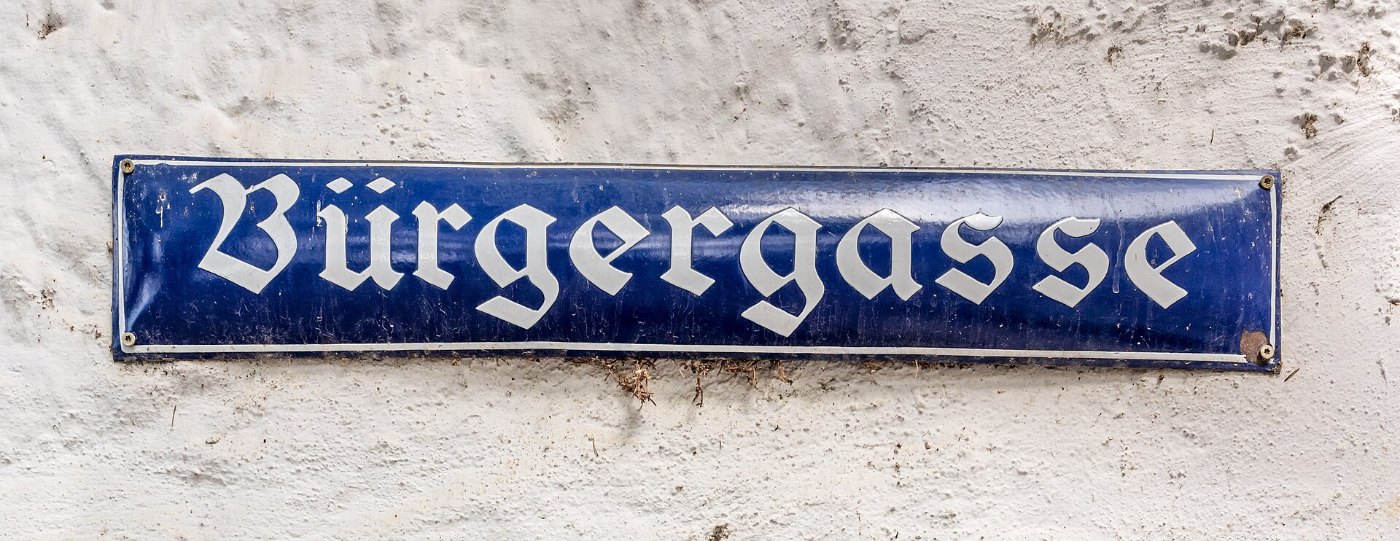 Sankt Veit an der Glan Bürgergasse Straßenschild 3373