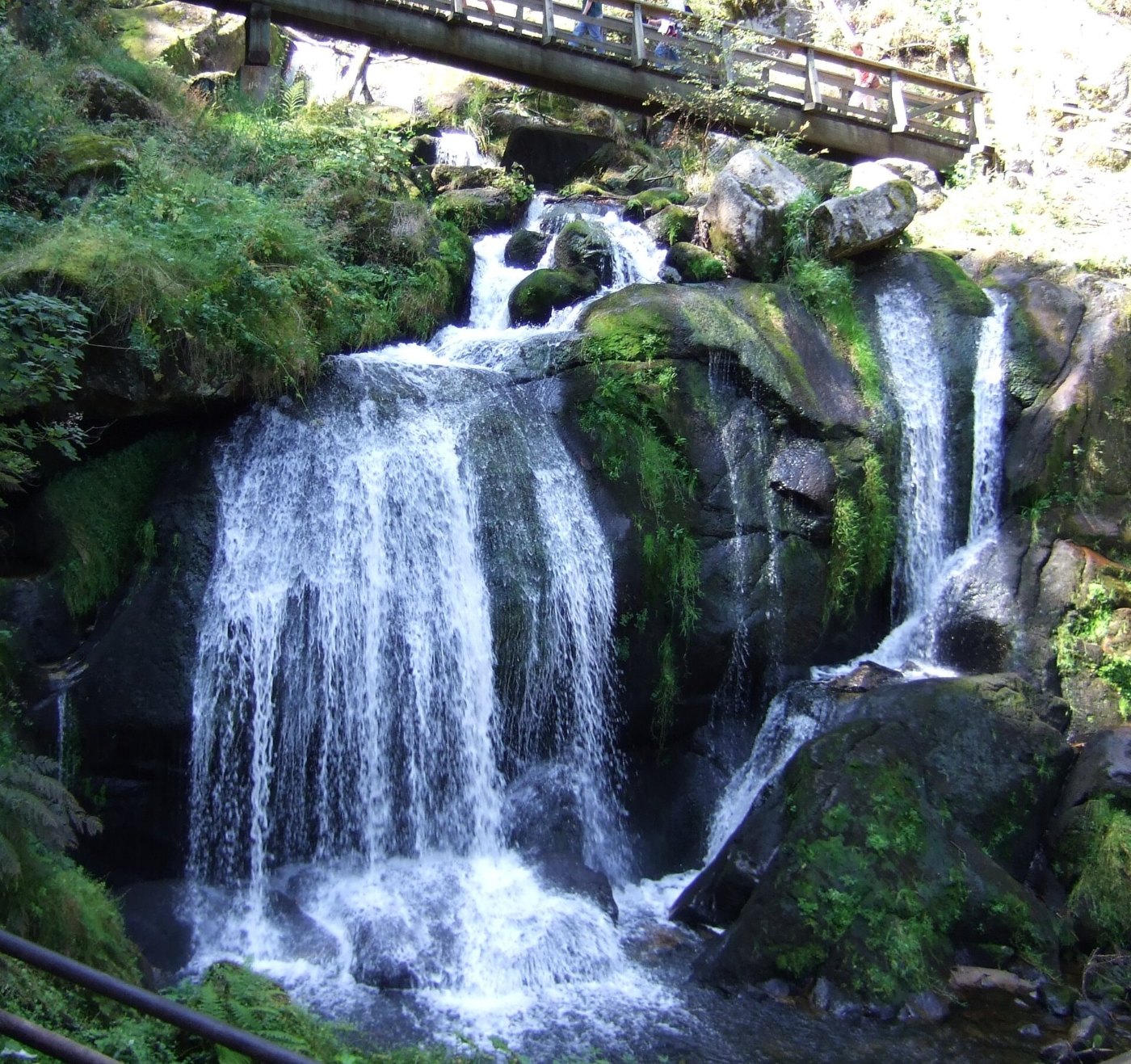 Die Triberger Wasserfälle, die zu den höchsten Wasserfällen Deutschlands zählen