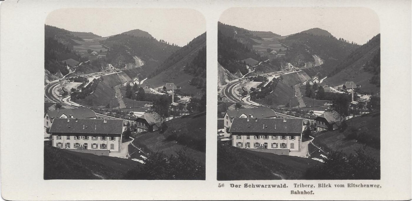 Der Bahnhof Triberg auf einer Aufnahme um 1904