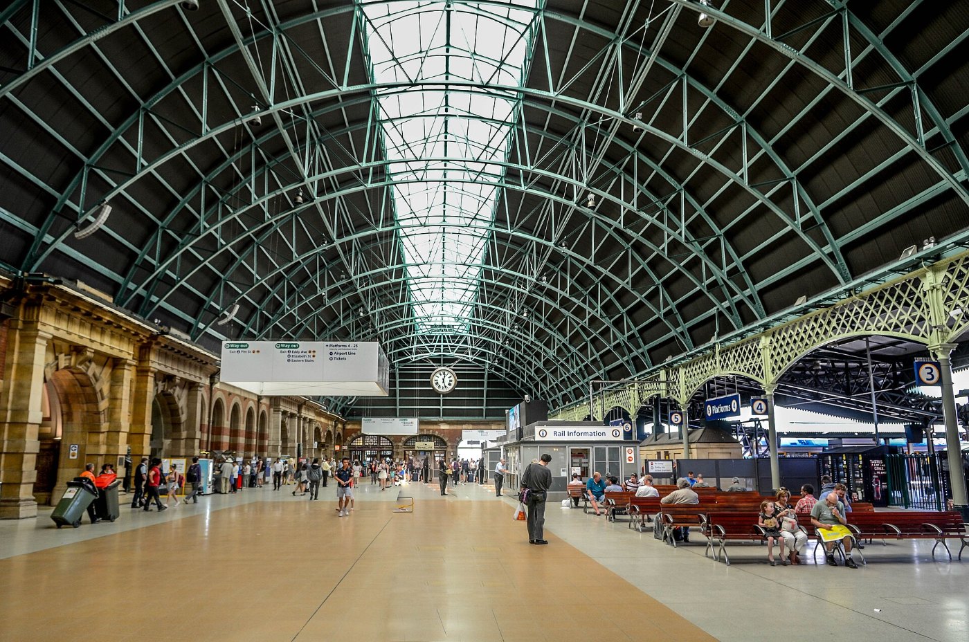 Inside central railway station. sydney