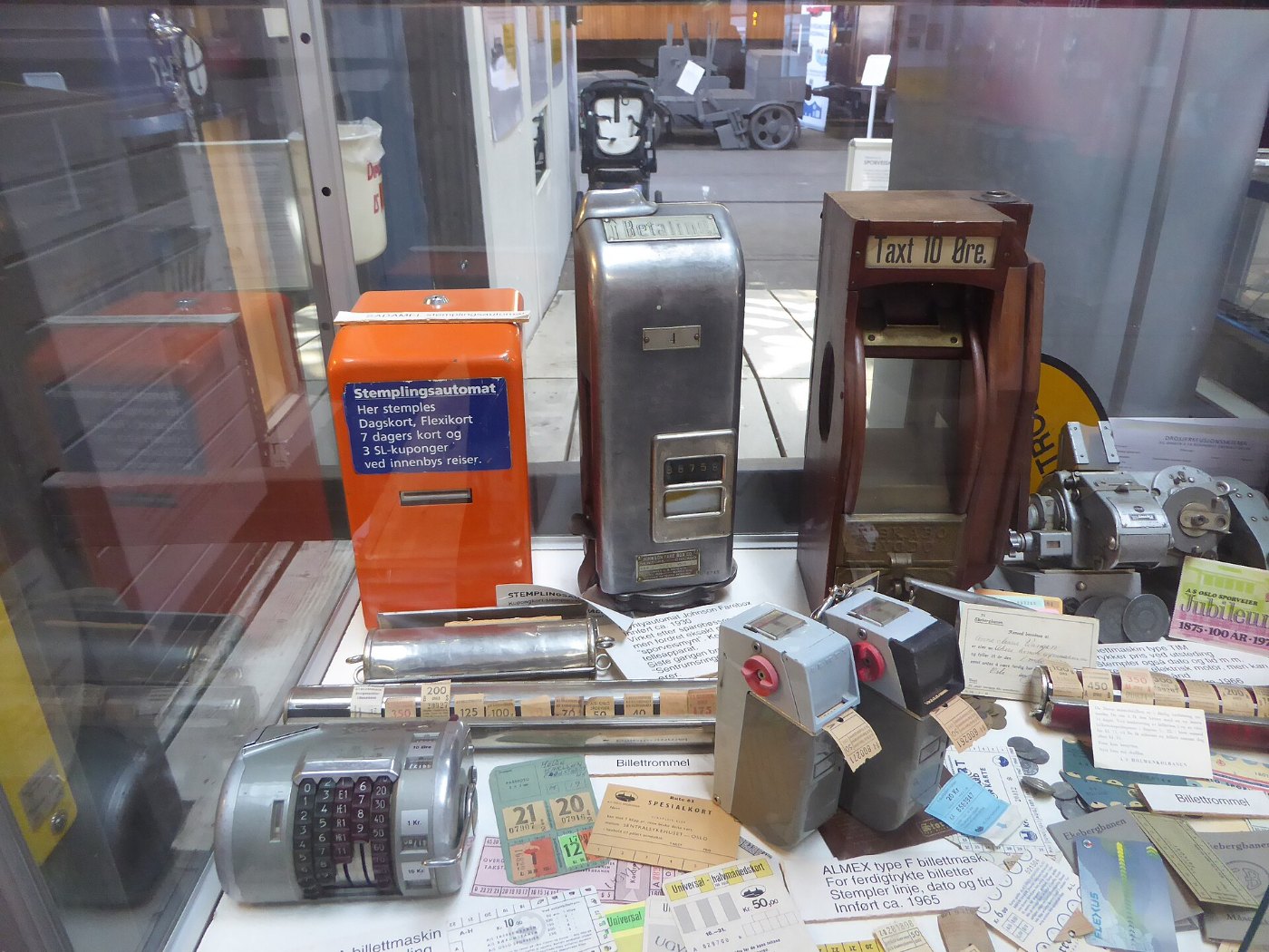 Sporveismuseet Ticket machines