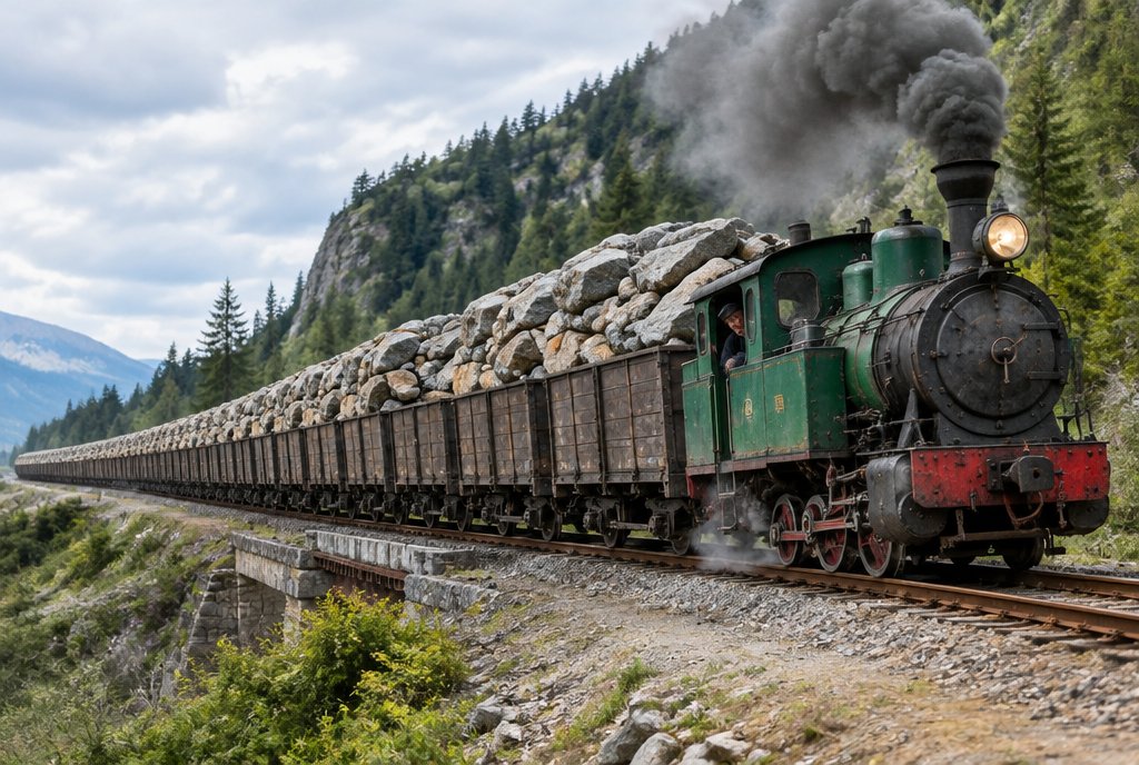 To-do-Liste überladener Zug
