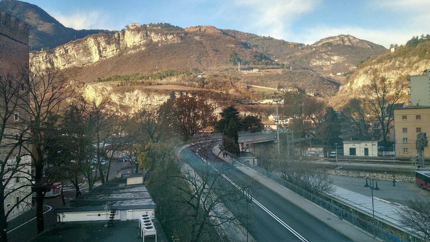 Panorama Trento presso la stazione