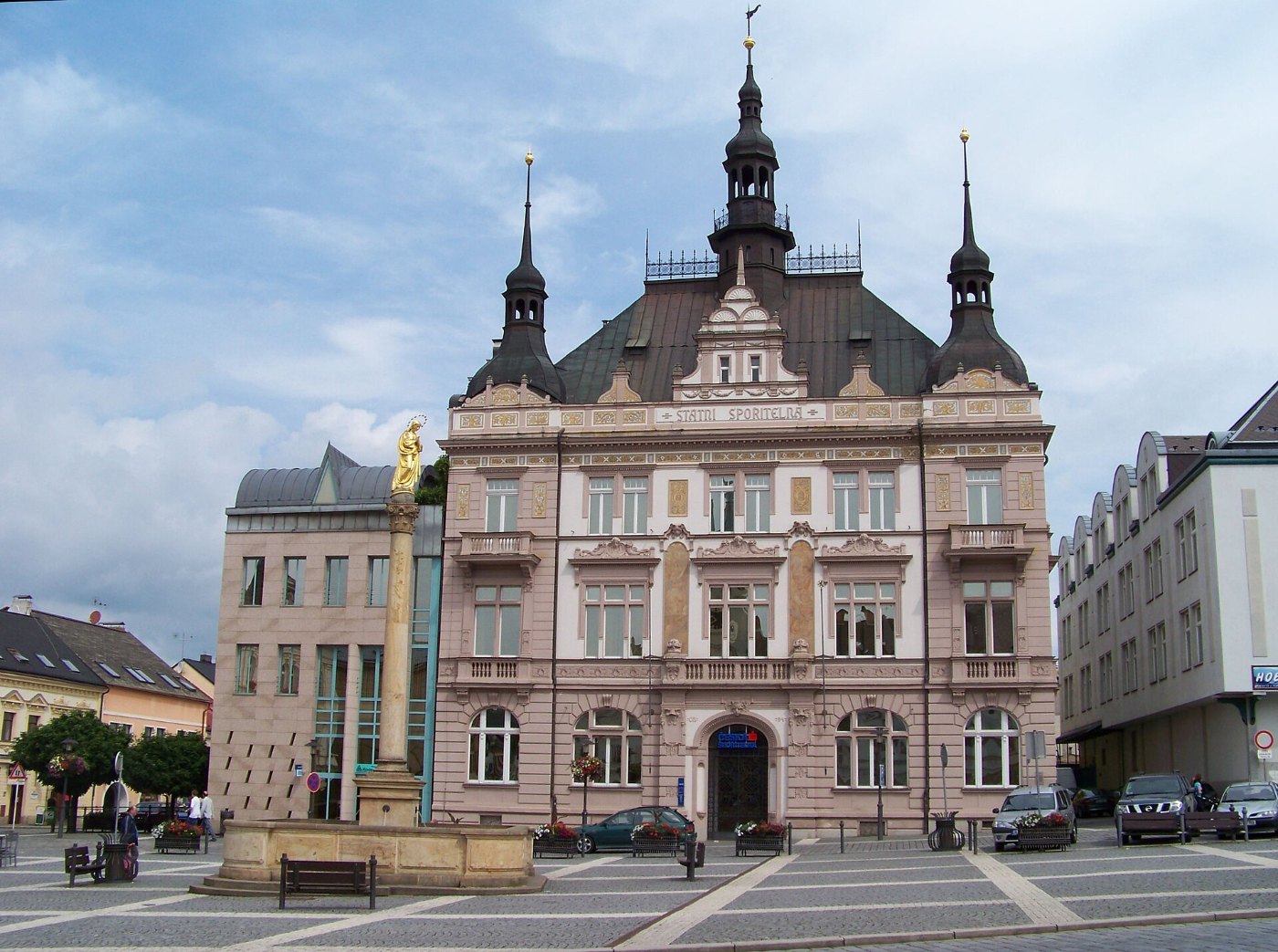Turnov, náměstí Českého ráje, spořitelna