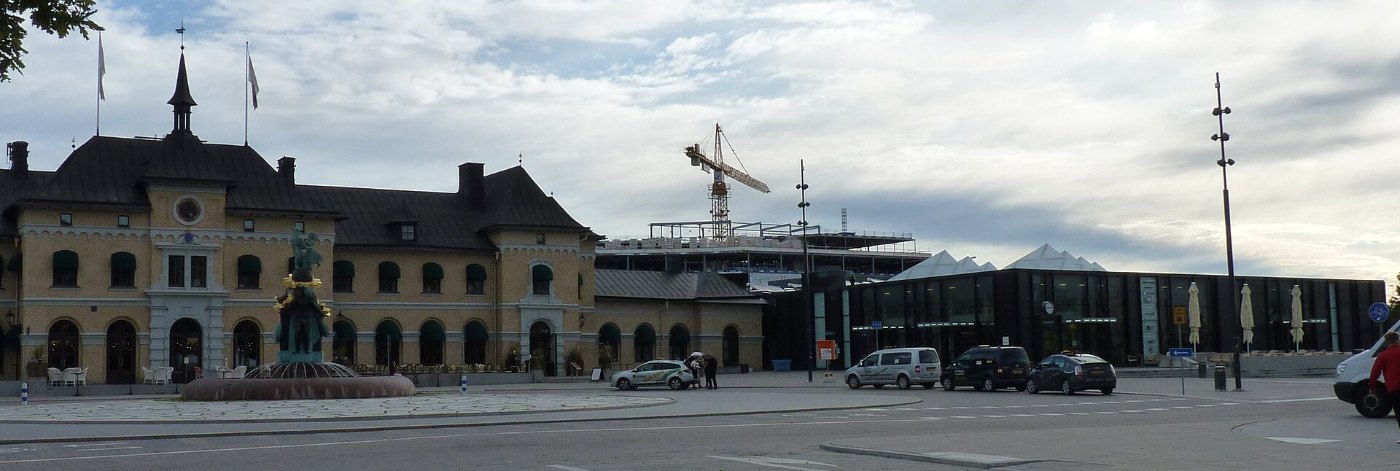 Old and New Uppsala Central station