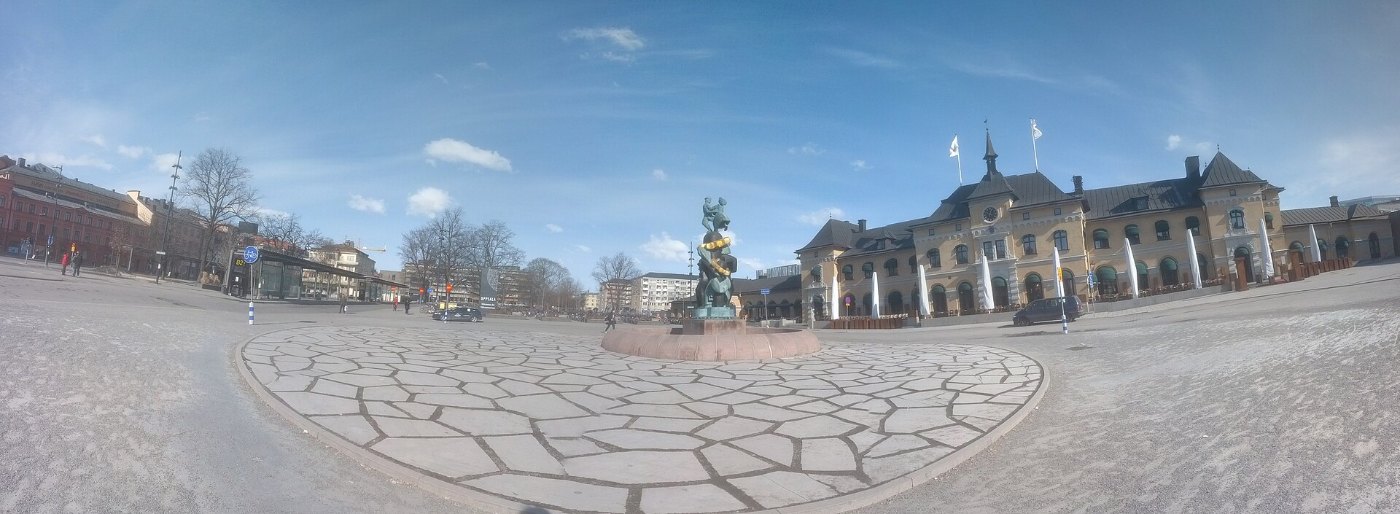 Uppsala centralstation panorama