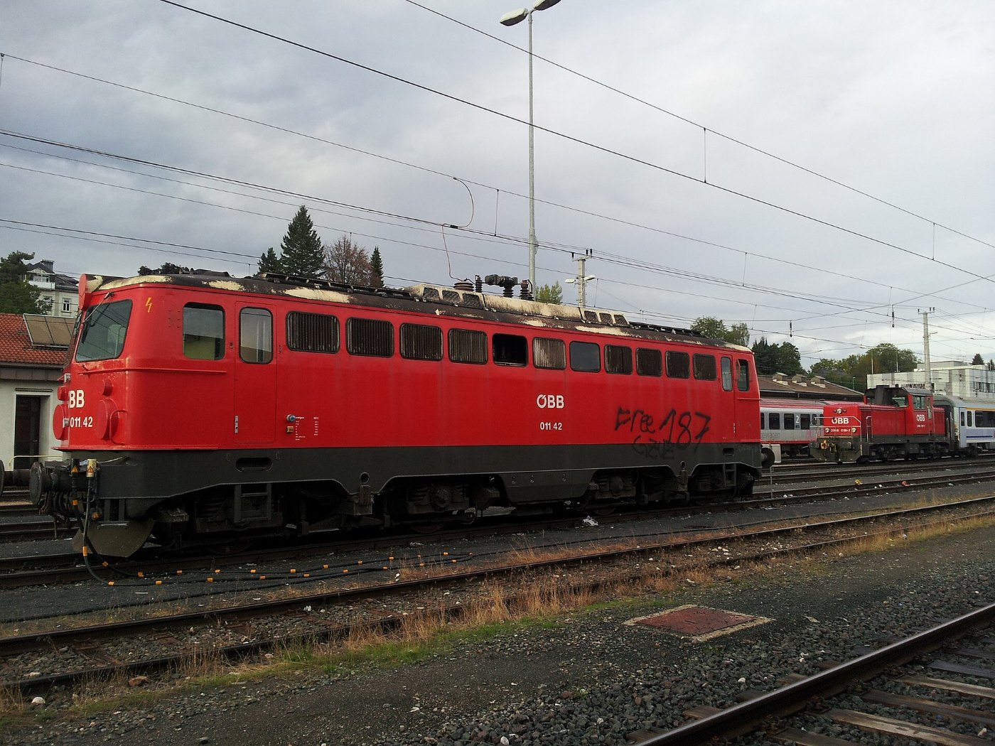 Heizlokomotive 011 42 Villach Hauptbahnhof
