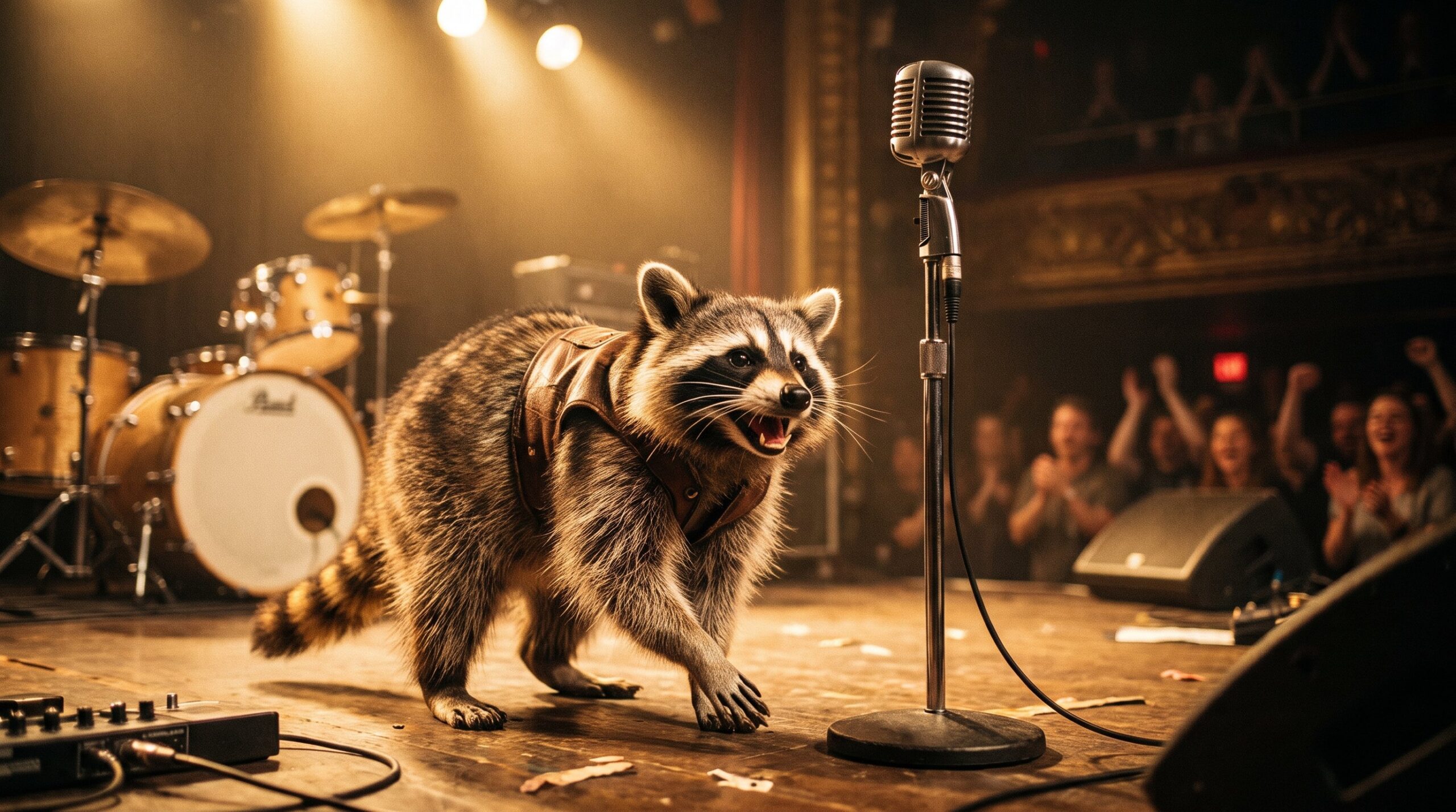 Waschbär kommt für eine Zugabe zurück ans Mikrofon