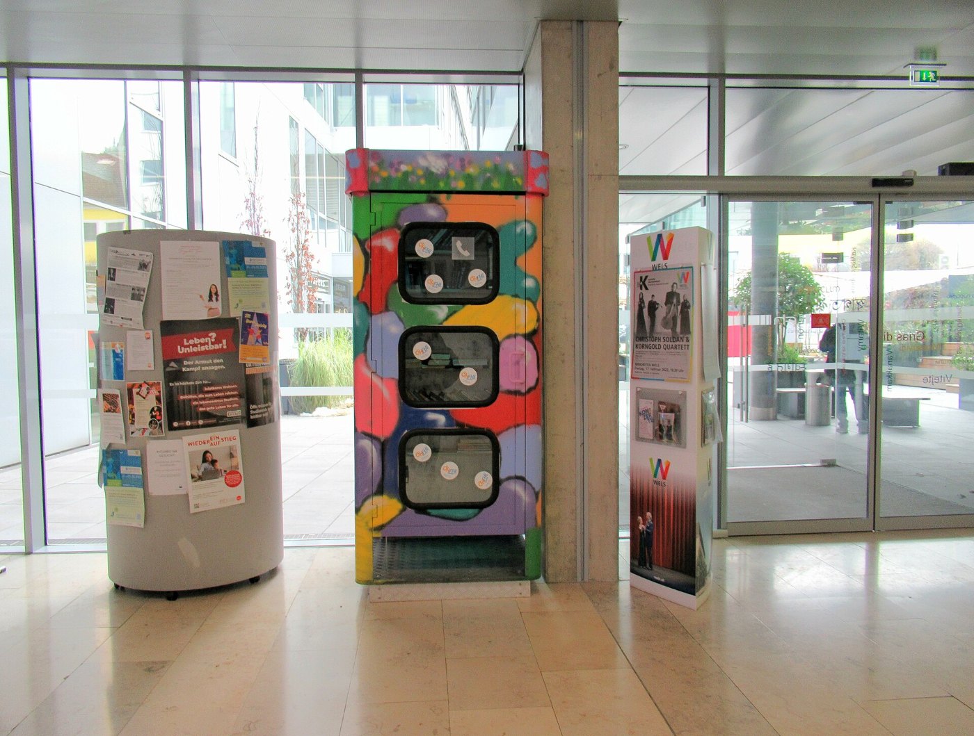 bücherzelle fh oberösterreich campus wels stelzhamerstrasse